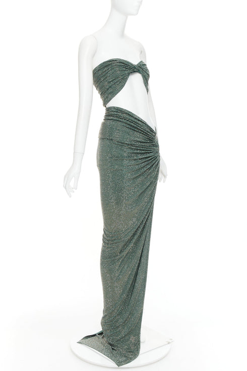 Women's Alexandre Vauthier Crystal Low Waist Gown