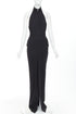 Women's Alexandre Vauthier Open Back Slit Gown