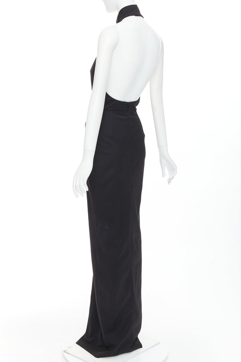 Women's Alexandre Vauthier Open Back Slit Gown