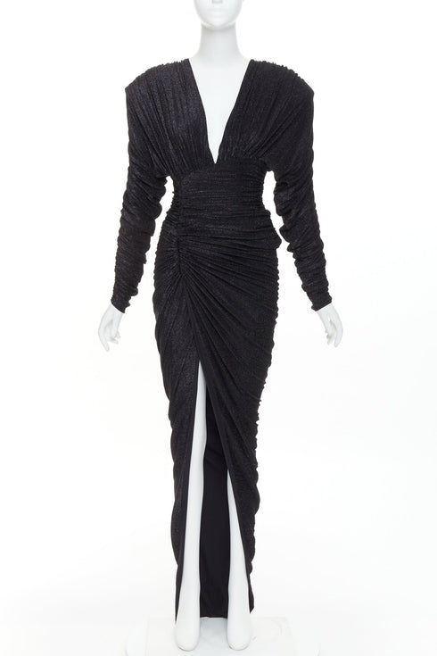 Women's Alexandre Vauthier Lame Draped Gown