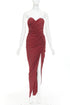 Women's Alexandre Vauthier Crystal Ruched Gown