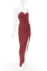 Women's Alexandre Vauthier Crystal Ruched Gown