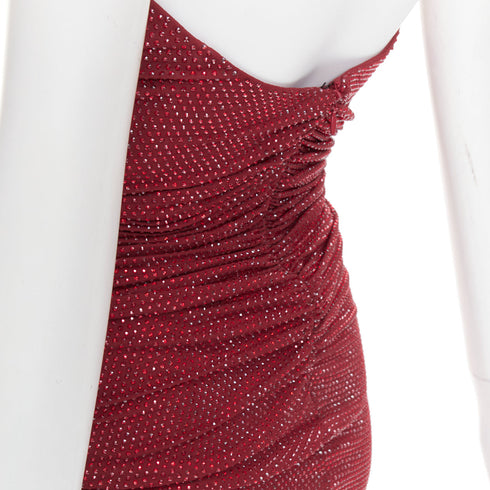 Women's Alexandre Vauthier Crystal Ruched Gown