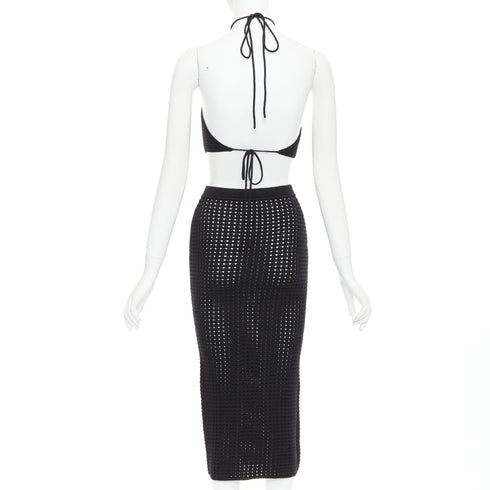 Women's Reformation Cotton Halter Top Skirt Set
