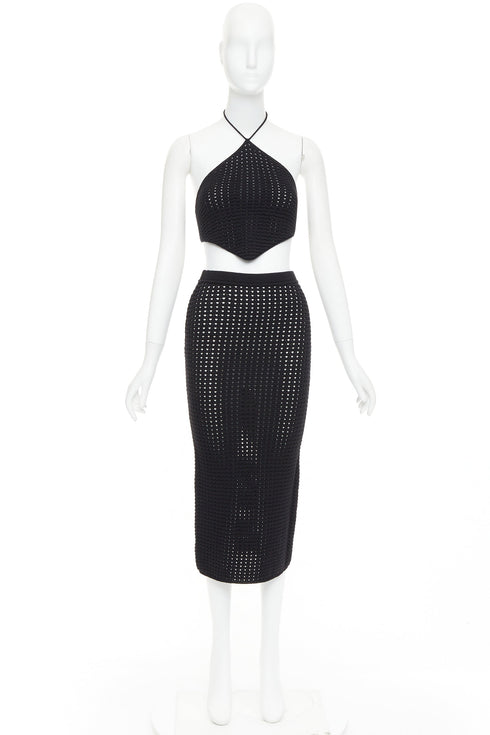 Women's Reformation Cotton Halter Top Skirt Set