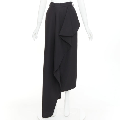 Women's Alexandre Vauthier Wool Cascade Skirt