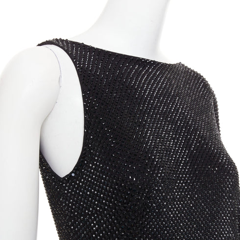Women's Alexandre Vauthier Crystal Draped Mini Dress