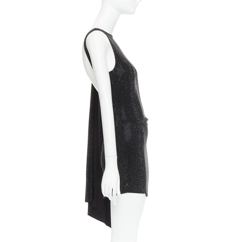 Women's Alexandre Vauthier Crystal Draped Mini Dress