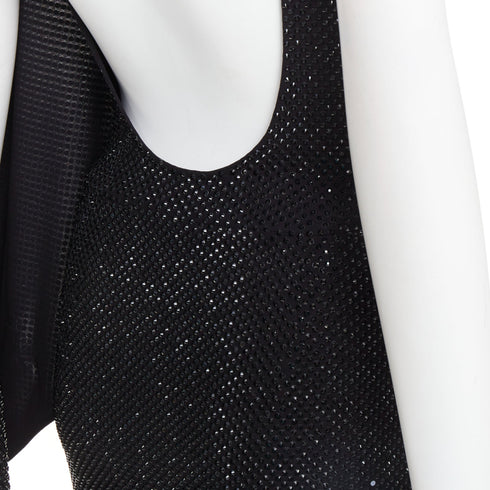 Women's Alexandre Vauthier Crystal Draped Mini Dress