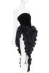 Women's Alexandre Vauthier Velvet Bodysuit Dress