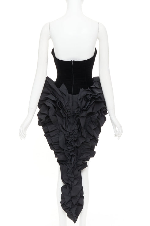 Women's Alexandre Vauthier Velvet Bodysuit Dress