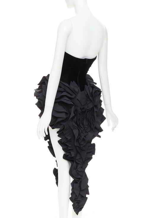 Women's Alexandre Vauthier Velvet Bodysuit Dress