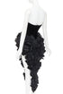 Women's Alexandre Vauthier Velvet Bodysuit Dress