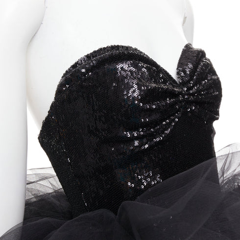 Women's Alexandre Vauthier Sequin Tulle Mini Dress