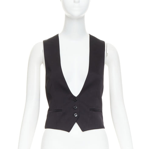 Women's Alexandre Vauthier Silky Slit Vest