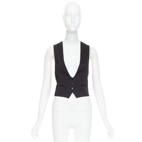 Women's Alexandre Vauthier Silky Slit Vest