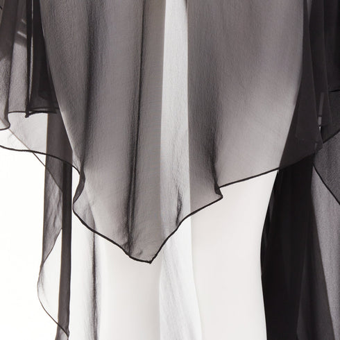 Women's Alexandre Vauthier Sheer Asymmetric Kaftan