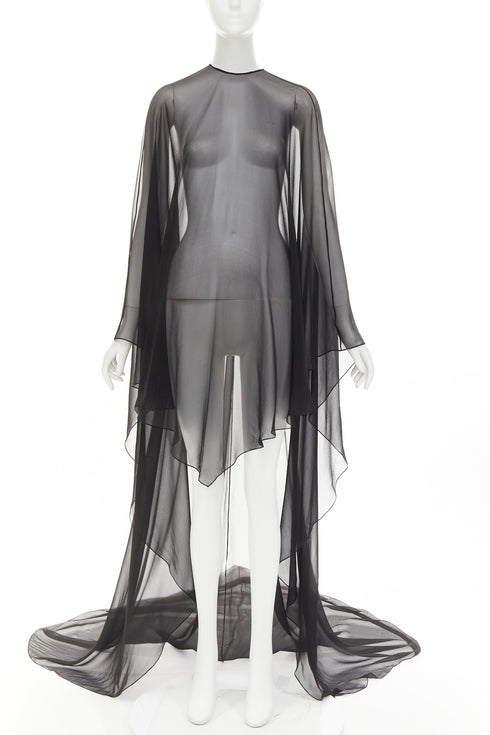Women's Alexandre Vauthier Sheer Asymmetric Kaftan
