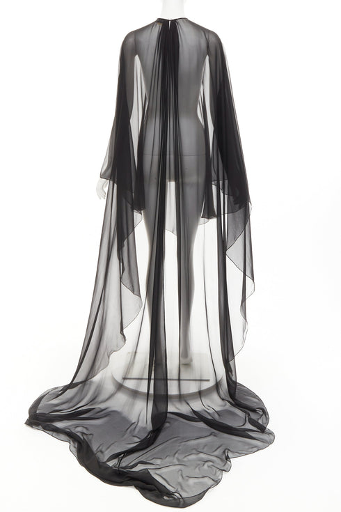 Women's Alexandre Vauthier Sheer Asymmetric Kaftan