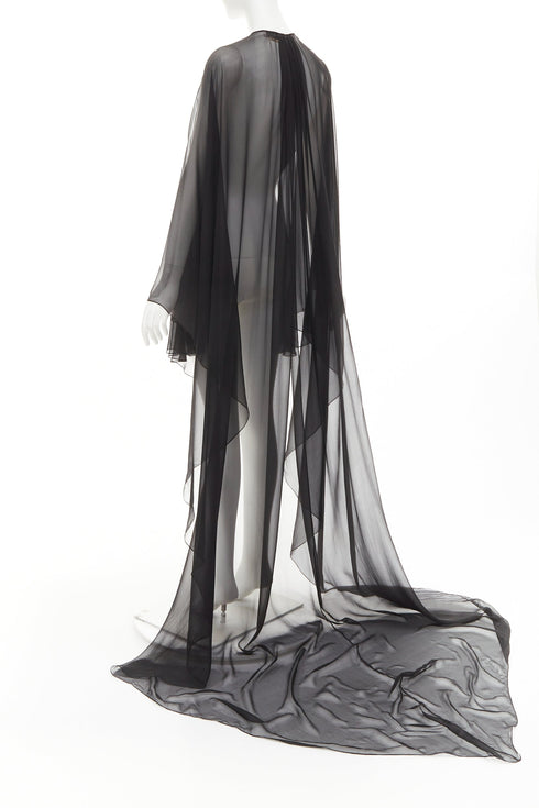 Women's Alexandre Vauthier Sheer Asymmetric Kaftan