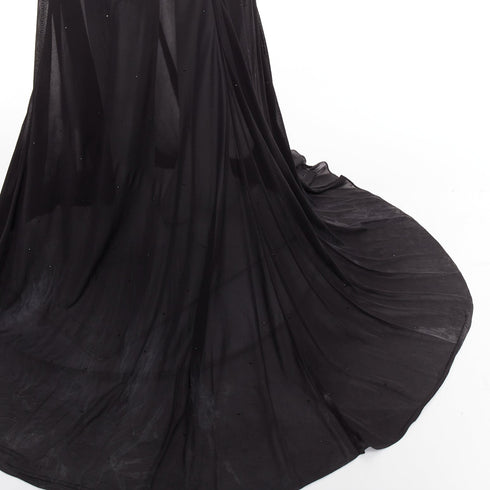 Women's Alexandre Vauthier Sheer Crystal Gown