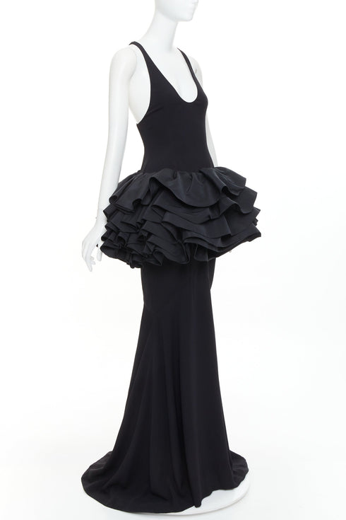 Women's Alexandre Vauthier Ruffle Peplum Gown