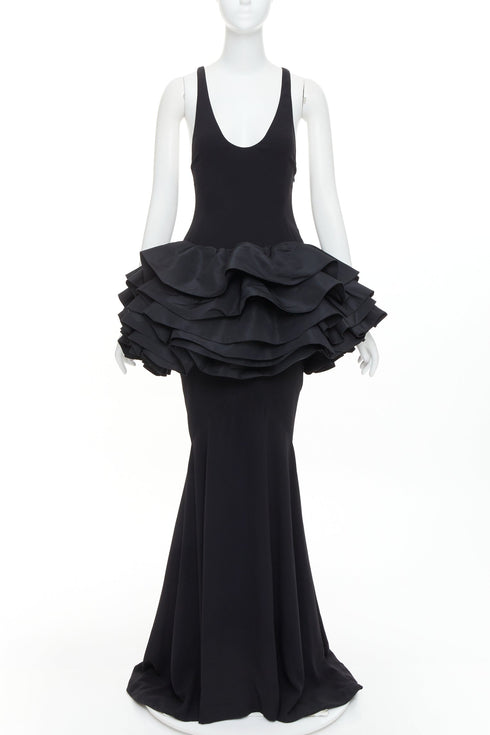 Women's Alexandre Vauthier Ruffle Peplum Gown