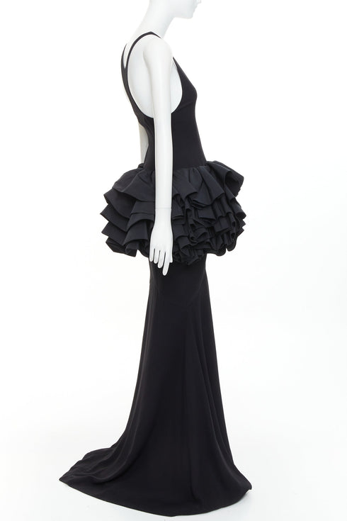 Women's Alexandre Vauthier Ruffle Peplum Gown