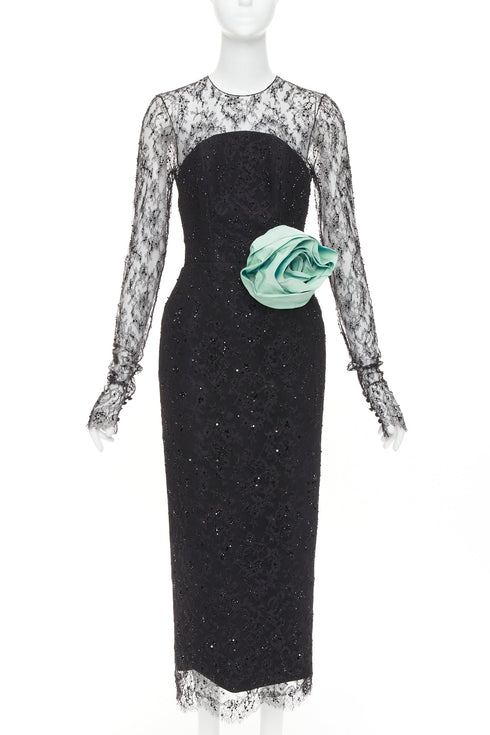 Women's Alexandre Vauthier Crystal Lace Dress