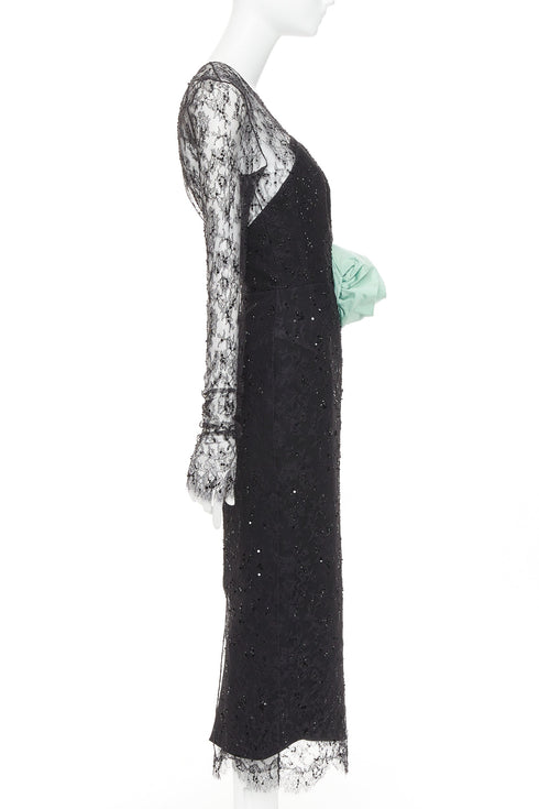 Women's Alexandre Vauthier Crystal Lace Dress