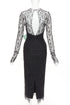 Women's Alexandre Vauthier Crystal Lace Dress