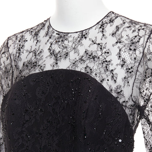 Women's Alexandre Vauthier Crystal Lace Dress