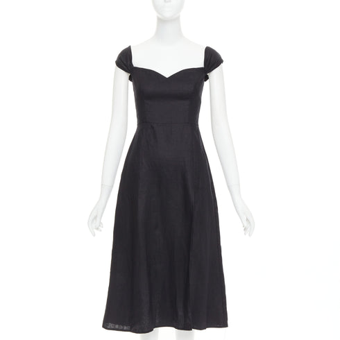 Women's Reformation Bridgton Linen Midi Dress