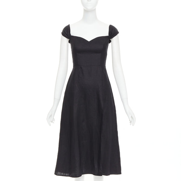 Women's Reformation Bridgton Linen Midi Dress