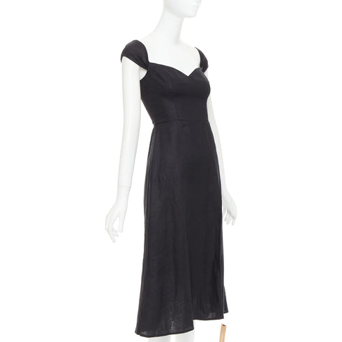 Women's Reformation Bridgton Linen Midi Dress