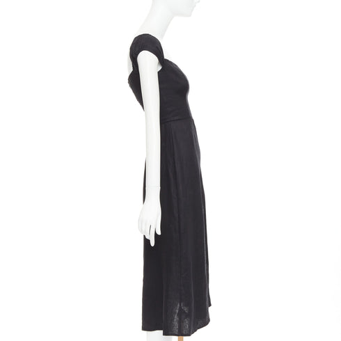 Women's Reformation Bridgton Linen Midi Dress