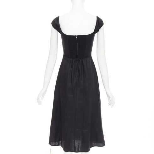 Women's Reformation Bridgton Linen Midi Dress