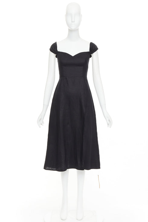Women's Reformation Bridgton Linen Midi Dress