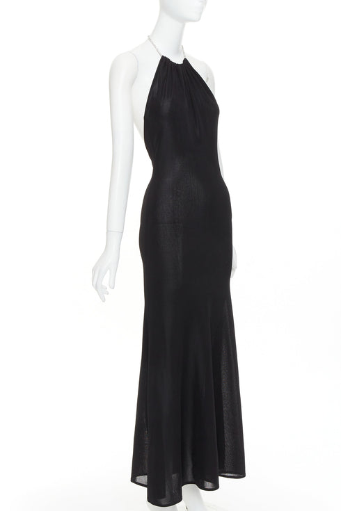 Women's Alexandre Vauthier Crystal Halter Dress