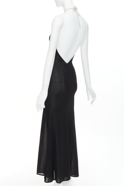 Women's Alexandre Vauthier Crystal Halter Dress