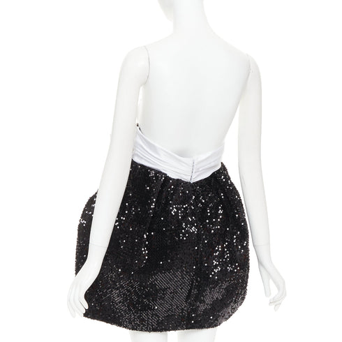 Women's Alexandre Vauthier Satin Bow Pouf Dress