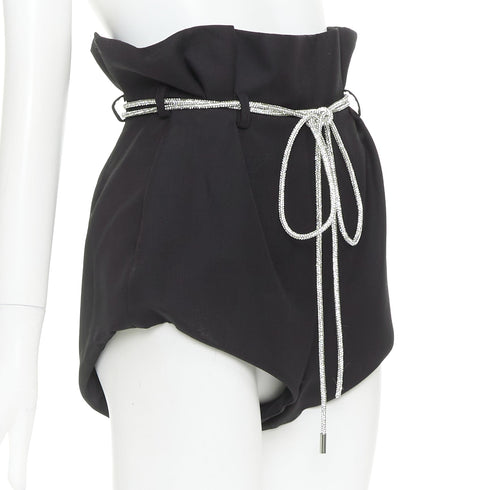 Women's Alexandre Vauthier Crystal Belt Shorts