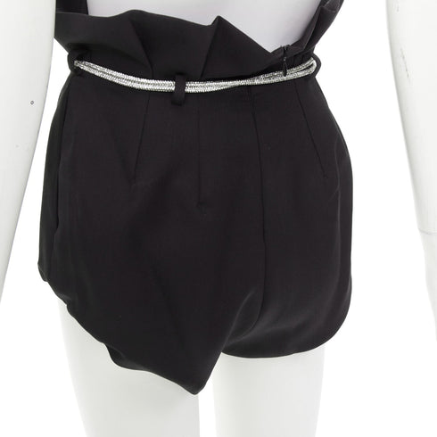 Women's Alexandre Vauthier Crystal Belt Shorts