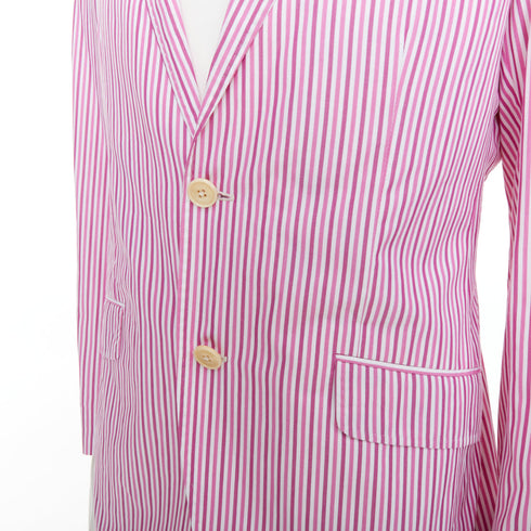Men's Etro Cotton Stripes Darted Blazer