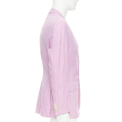 Men's Etro Cotton Stripes Darted Blazer