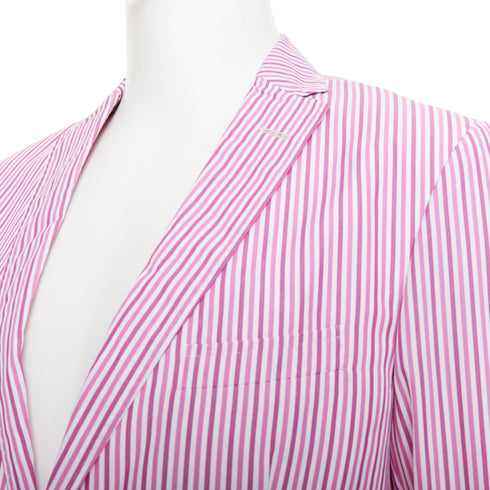 Men's Etro Cotton Stripes Darted Blazer