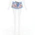Women's Dsquared2 Floral Patch Denim Mini Shorts