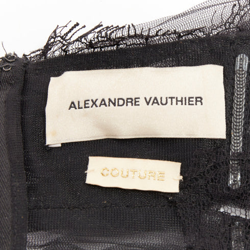 Women's Alexandre Vauthier Pleated Lace Dress