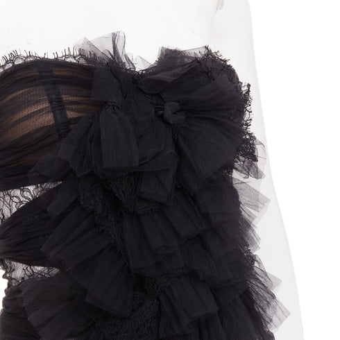 Women's Alexandre Vauthier Pleated Lace Dress