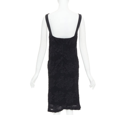 Women's Jil Sander Floral Cloque Sheer Dress